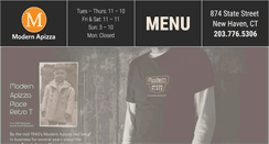 Desktop Screenshot of modernapizza.com